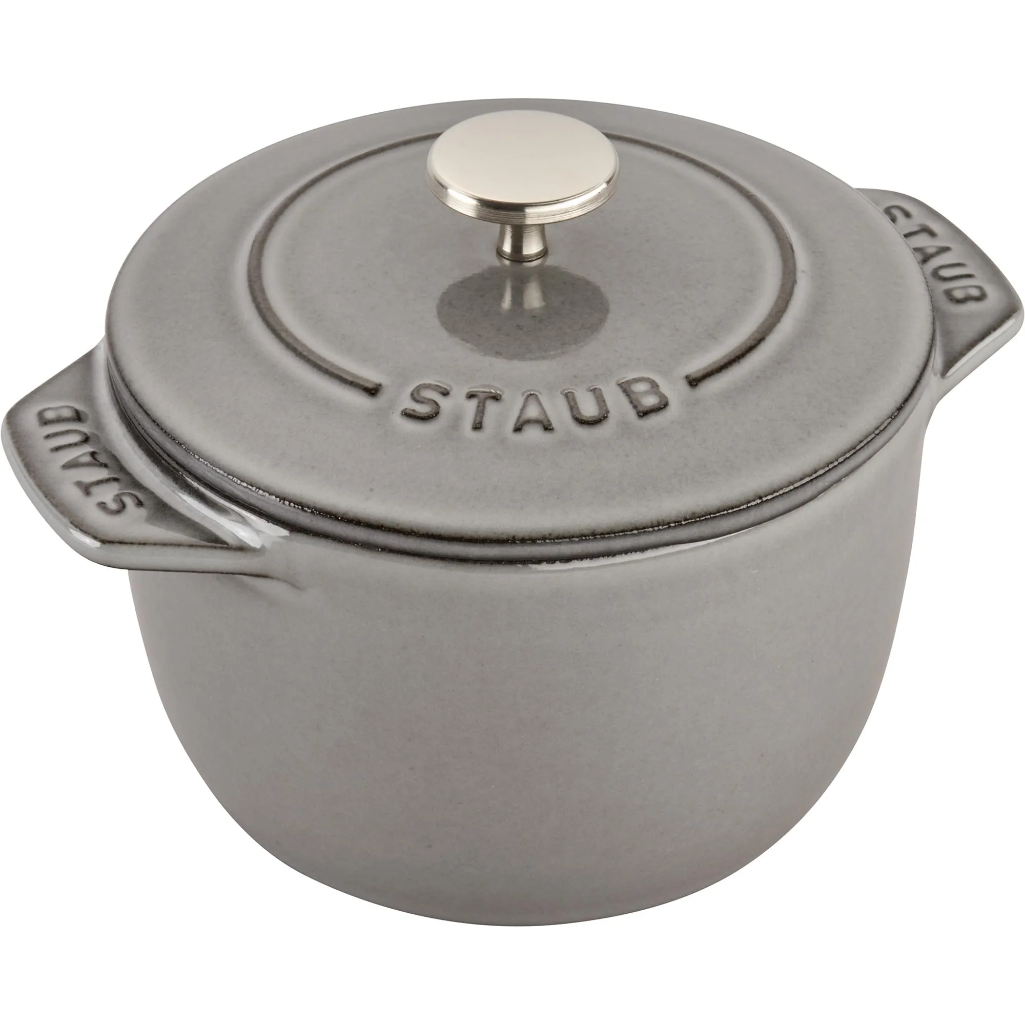 Staub Cast Iron 0.75-qt Petite French Oven – Graphite Grey, Made in France