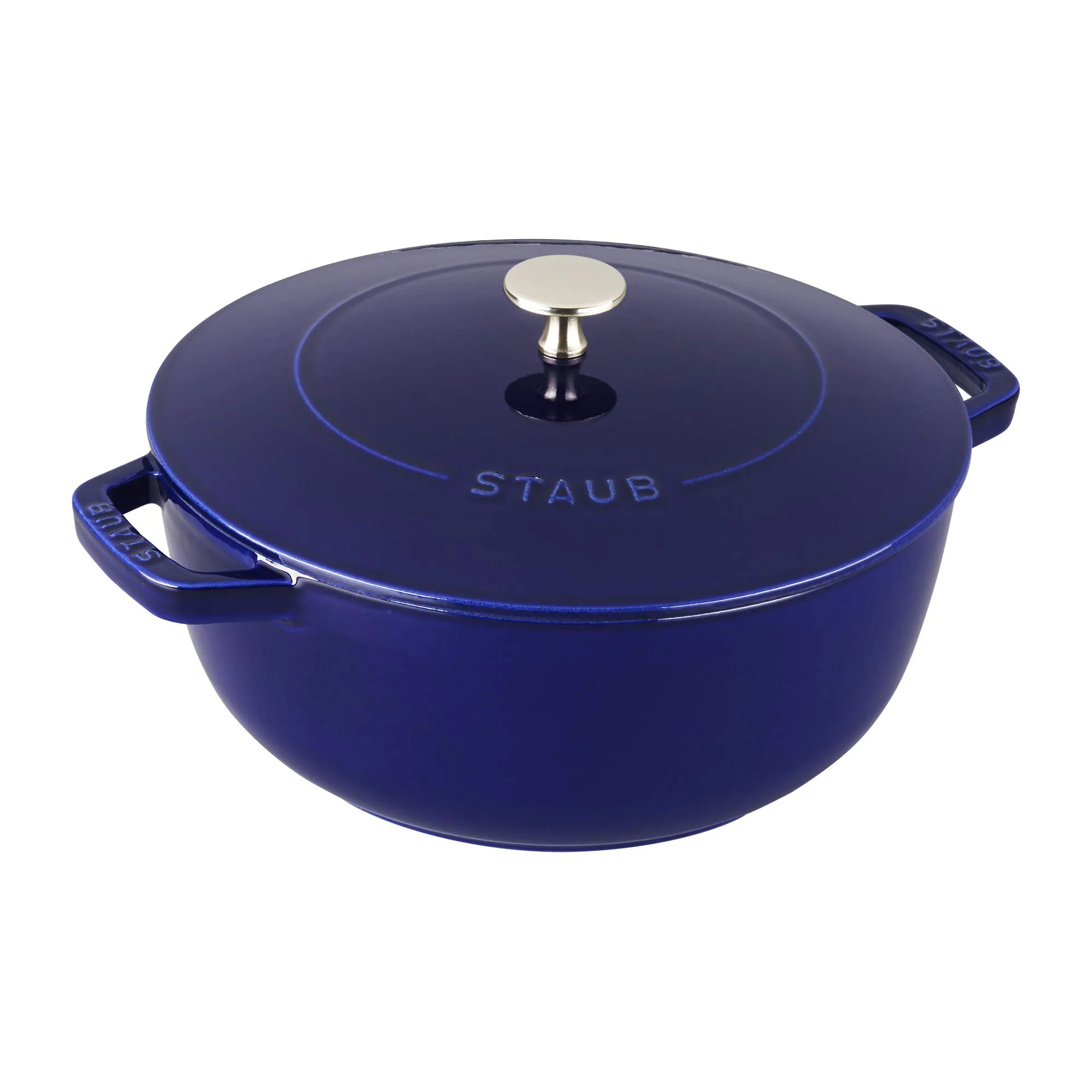 Staub Cast Iron 3.75-qt Essential French Oven – Dark Blue