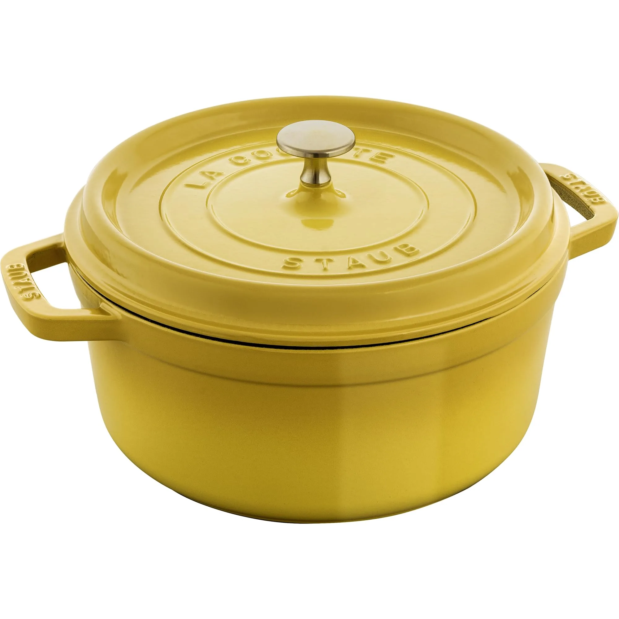 Staub Cast Iron 4-qt Round Dutch Oven – Citron