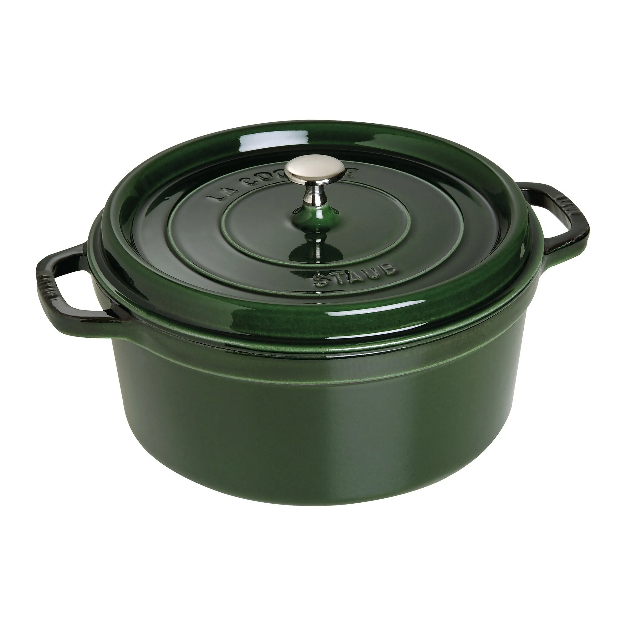 Staub Cast Iron 7-qt Round Cocotte – Basil