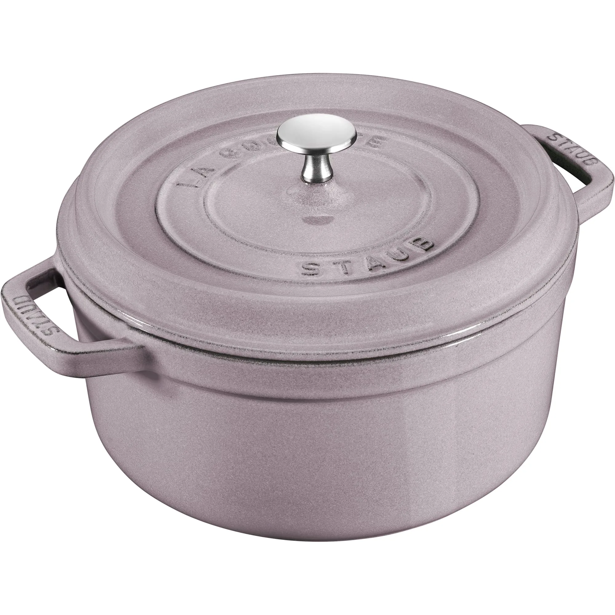 STAUB Cast Iron 7-qt Round Cocotte – Lilac