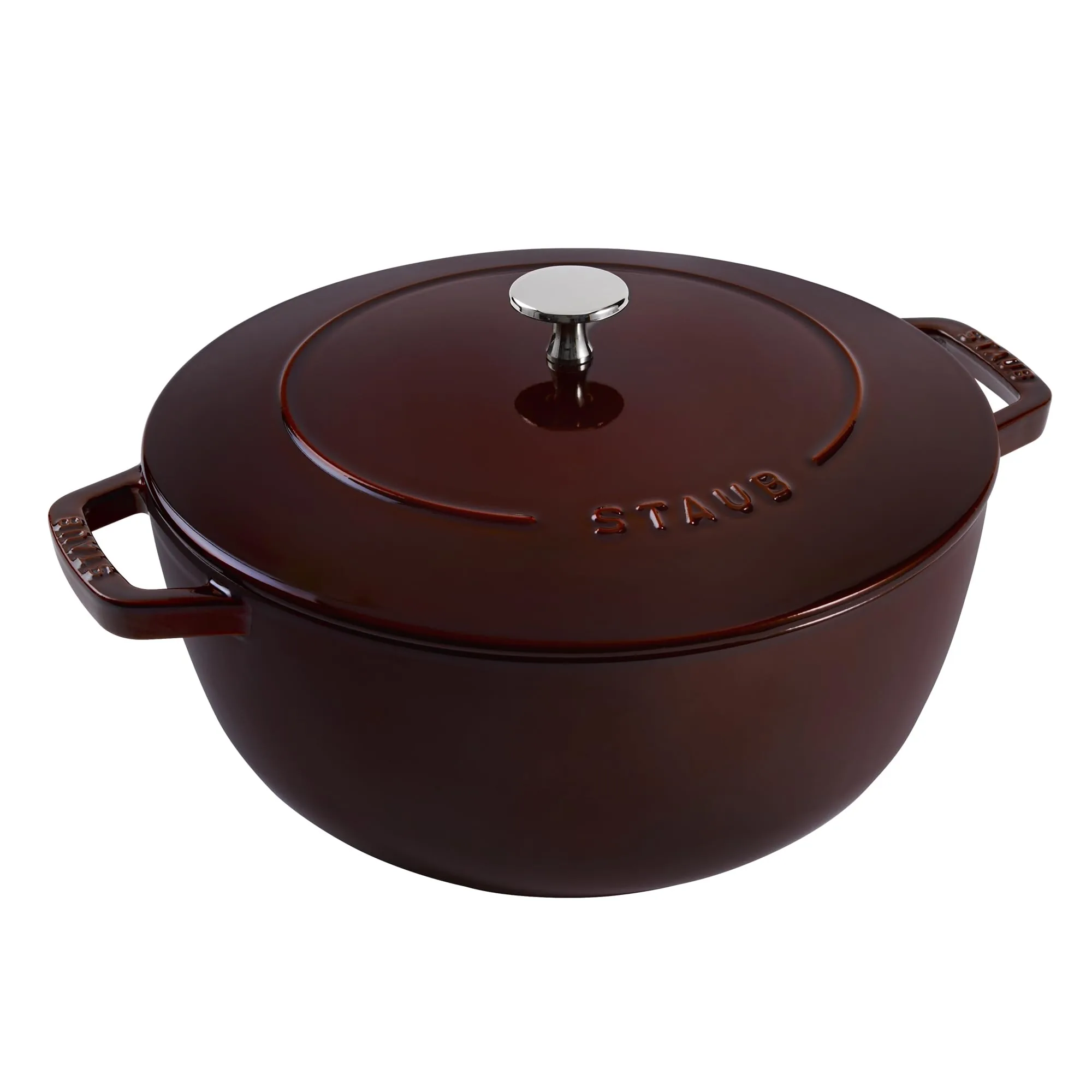 Staub Cast Iron Essential French Oven, Dutch Oven, 5-quart, serves 5-6, Made in France – Grenadine