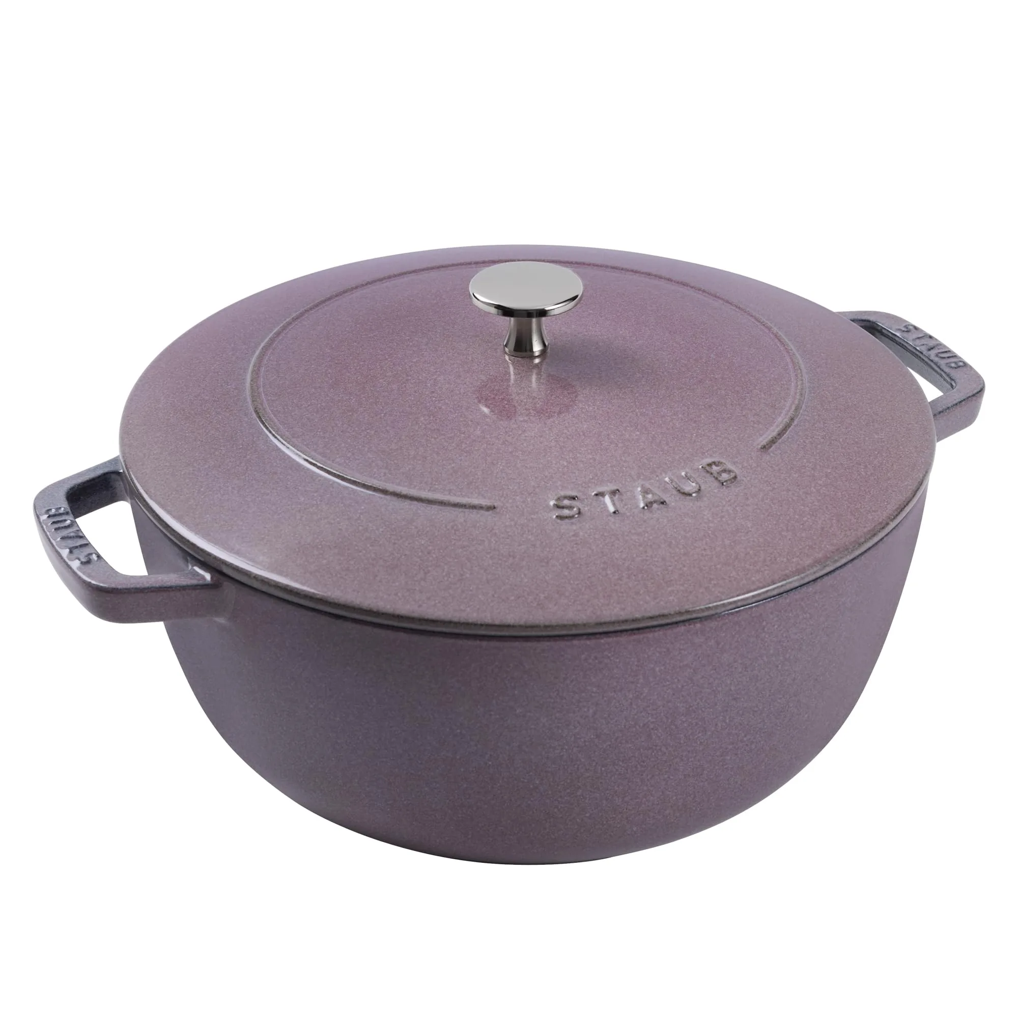 Staub Cast Iron Essential French Oven, Dutch Oven, 5-quart, serves 5-6, Made in France – Lilac
