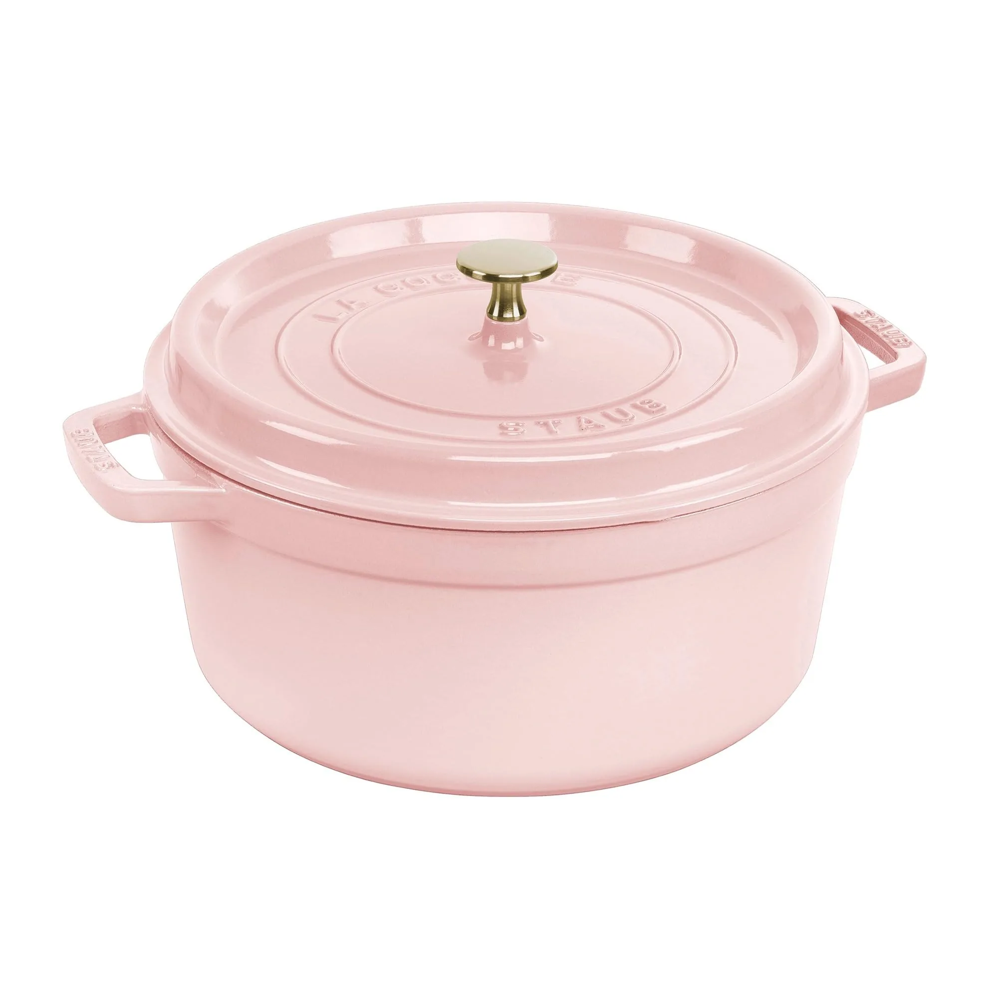 Staub Cast Iron Round Cocotte 5.5-quart-Peony Pink