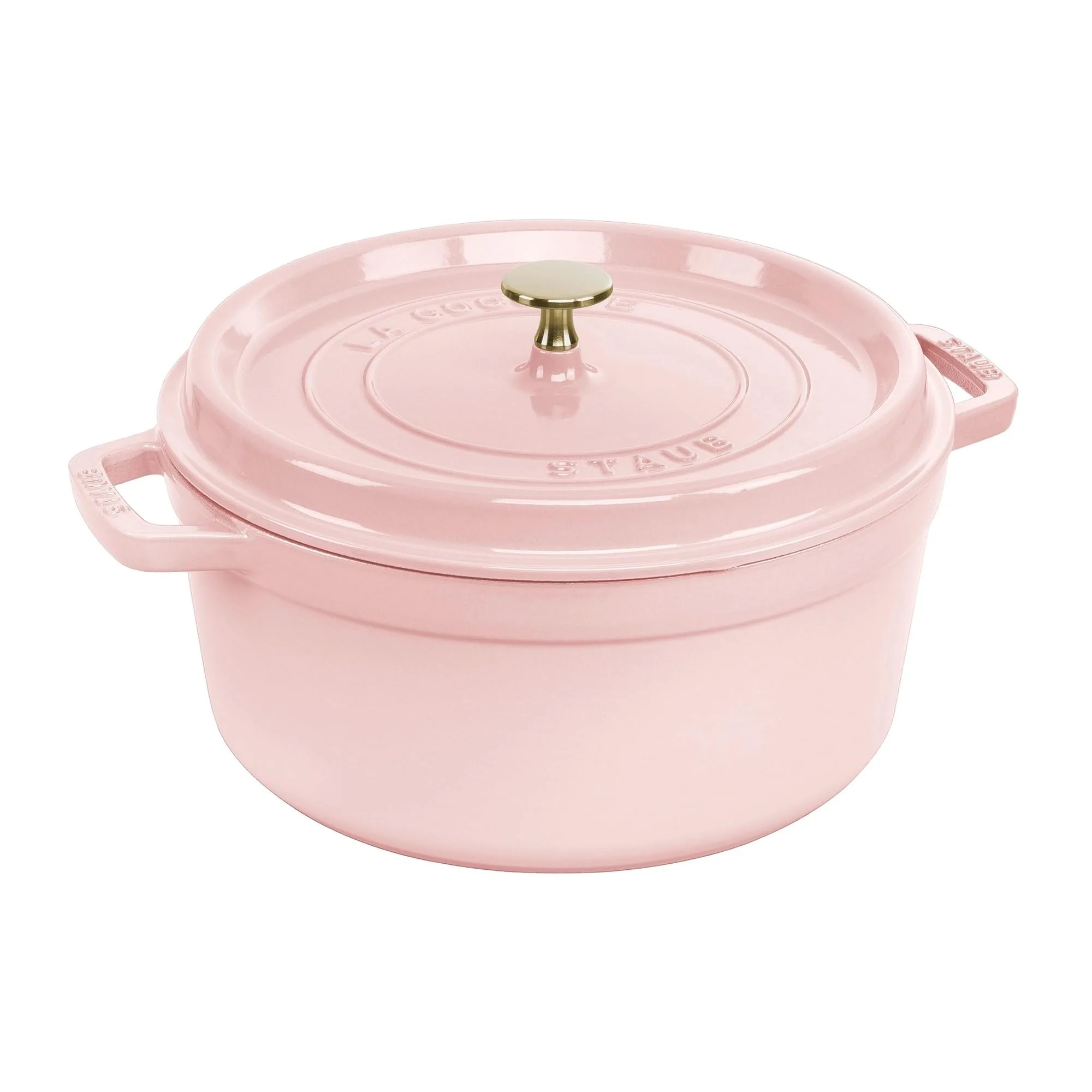 Staub Cast Iron Round Cocotte 7-quart-Peony Pink