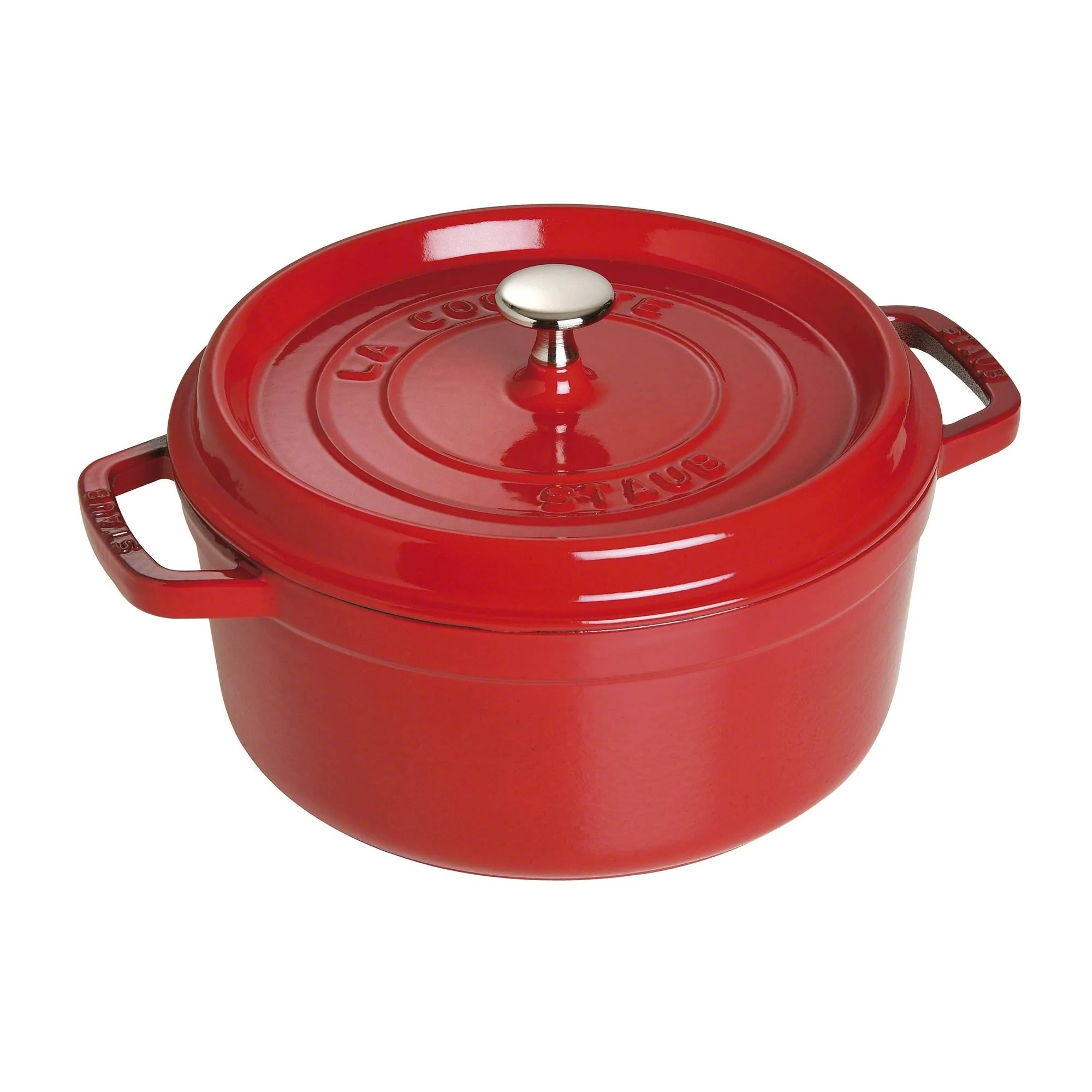 Staub round cocotte in Cherry
