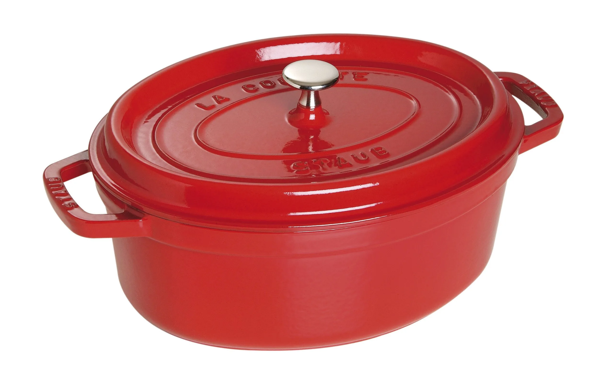 staub La Cocotte Oval 40509-857 Pico Cocotte Oval Cherry, 11.4 inches (29 cm), Large, Both Handed Castings, Enameled Pot, Induction Compatible, Japanese Authentic Product