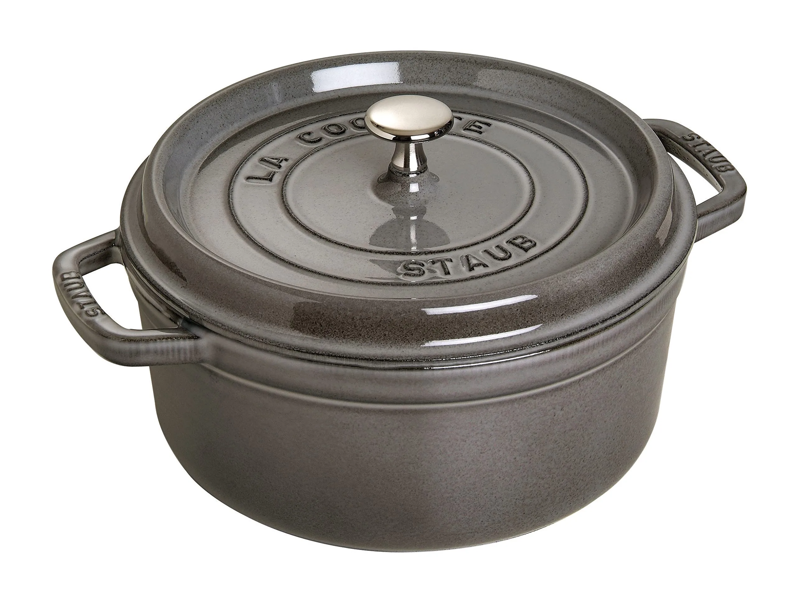 Staub Round Cocotte – 4Qt – Graphite Grey