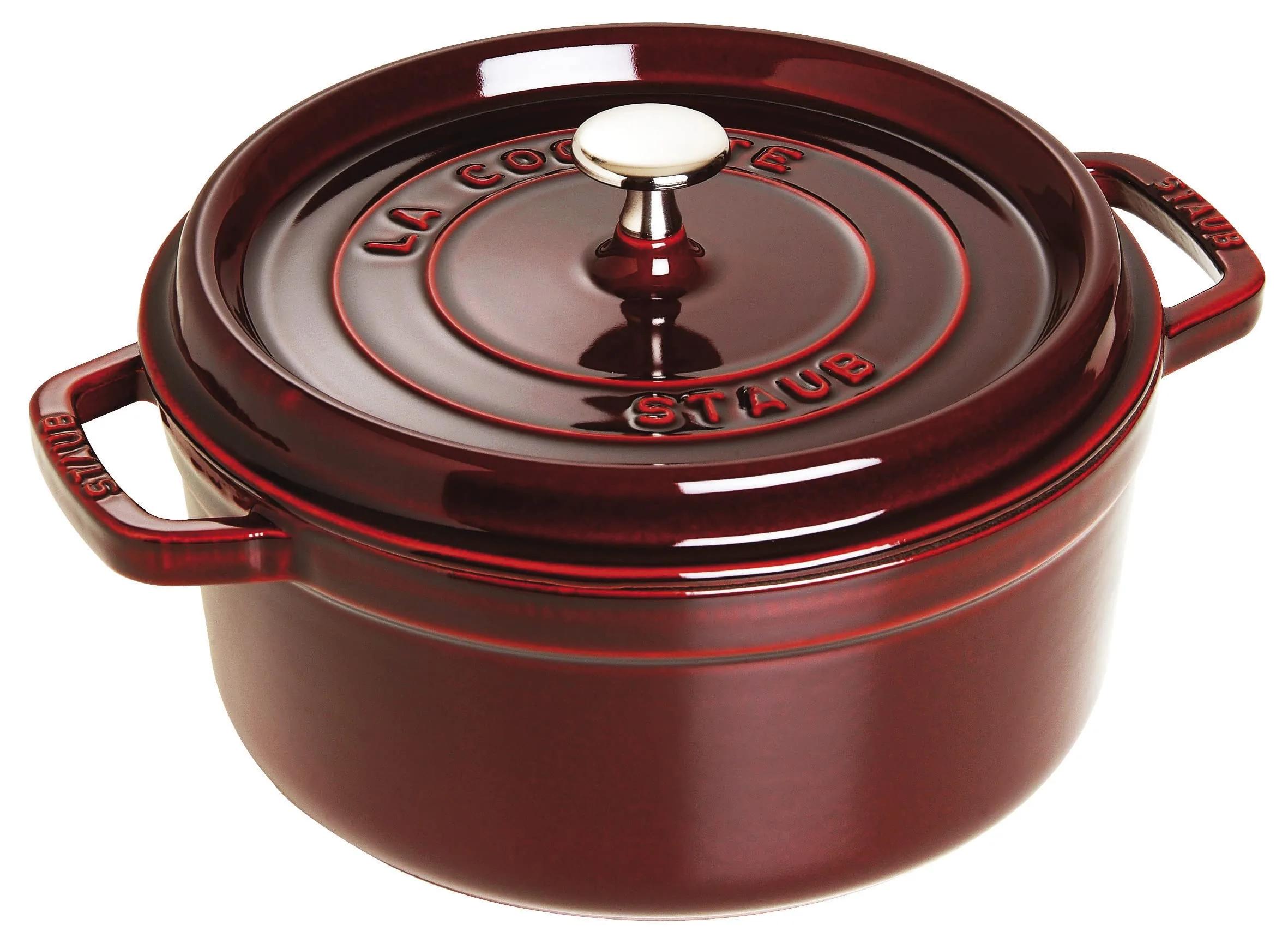 Staub Round Cocotte – 4Qt – Grenadine