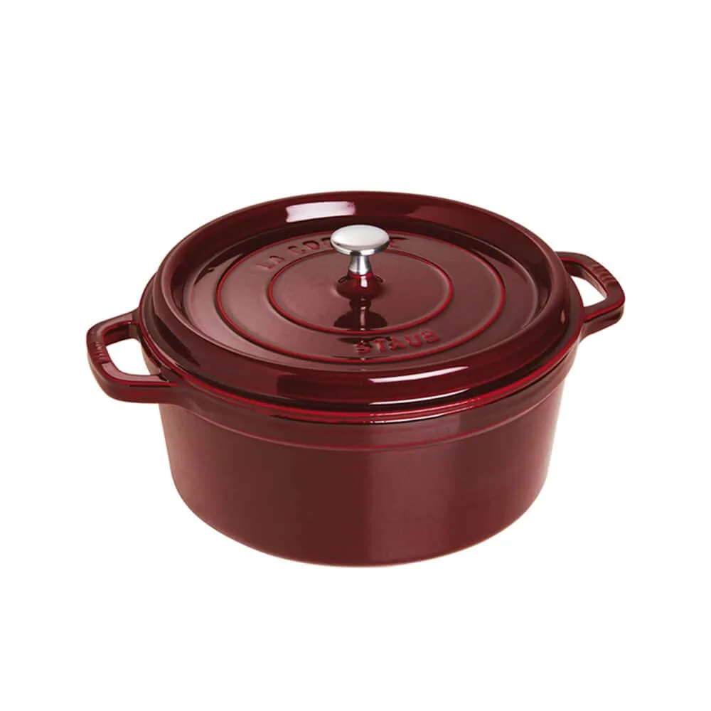 Staub Round Cocotte – 5.5Qt – Grenadine